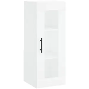 vidaXL Armoire murale blanc 34,5x34x90 cm pas cher