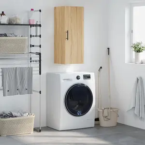 vidaXL Armoire murale chêne sonoma 34,5x34x90 cm pas cher