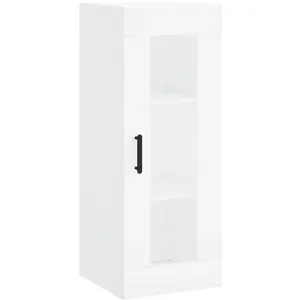 vidaXL Armoire murale blanc 34,5x34x90 cm pas cher