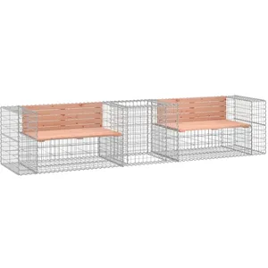 Comparateur de prix : vidaXL Banc de jardin avec panier en gabion bois massif de douglas