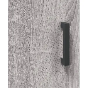 vidaXL Buffet haut Sonoma gris 34,5x34x180 cm Bois d'ingénierie pas cher