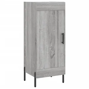 vidaXL Buffet haut Sonoma gris 34,5x34x180 cm Bois d'ingénierie pas cher