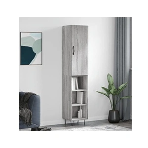 Comparateur de prix : VIDAXL Buffet Haut, Armoire avec Portes et Pieds, Meuble de Rangement, Organisateur de Salon Salle de Séjour, Moderne, Sonoma Gris Bois d'Ingénierie