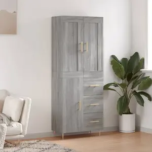 vidaXL Buffet haut Sonoma gris pas cher