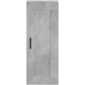 vidaXL Buffet haut Gris béton 34,5x34x180 cm Bois d'ingénierie pas cher