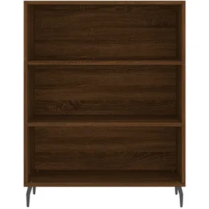 vidaXL Buffet haut Chêne marron 69,5x34x180 cm Bois d'ingénierie pas cher