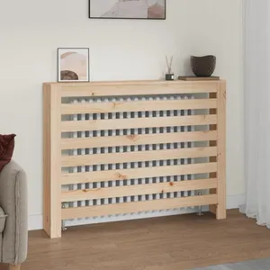 Comparateur de prix : vidaXL Cache-radiateur 108,5x19x84 cm Bois massif de pin