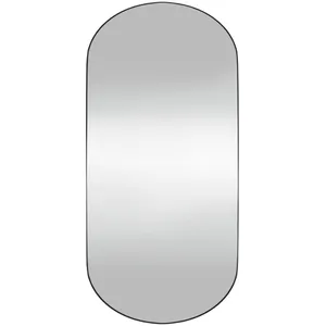 vidaXL Miroir mural 45x100 cm Verre Ovale pas cher