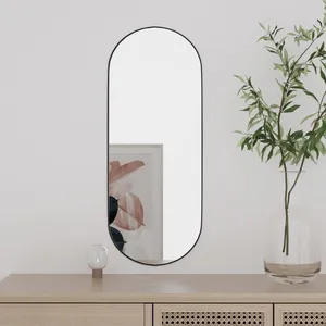 vidaXL Miroir mural 20x50 cm Verre Ovale