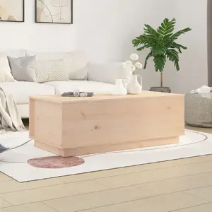 vidaXL Table basse 100x50x35 cm Bois massif de pin pas cher