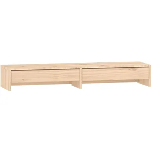 Comparateur de prix : vidaXL Support pour moniteur 100x27x15 cm Bois de pin solide