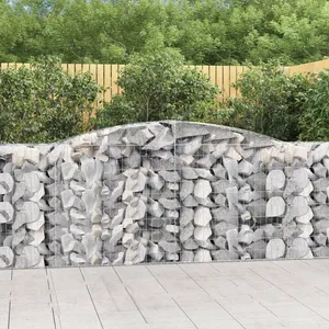 Comparateur de prix : vidaXL Paniers à gabions arqués 6 pcs 400x50x100/120 cm Fer galvanisé