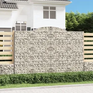 Comparateur de prix : vidaXL Paniers à gabions arqués 12 pcs 300x50x200/220 cm Fer galvanisé