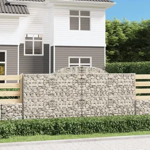 Comparateur de prix : vidaXL Paniers à gabions arqués 30 pcs 300x50x140/160 cm fer galvanisé