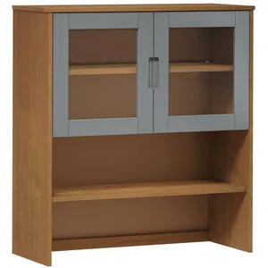 vidaXL Dessus de buffet MOLDE Marron 90x35x100 cm Bois massif de pin pas cher