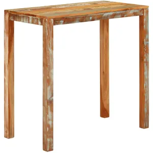 Table de bar 112x55x108 cm Bois massif de récupération