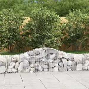 Comparateur de prix : vidaXL Paniers à gabions arqués 5 pcs 200x30x40/60 cm Fer galvanisé