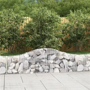 Comparateur de prix : vidaXL Paniers à gabions arqués 6 pcs 200x30x40/60 cm Fer galvanisé