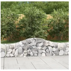 Comparateur de prix : vidaXL Paniers à gabions arqués 3 pcs 200x30x40/60 cm Fer galvanisé