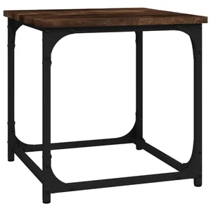 vidaXL Table d'appoint Chêne fumé 40x40x40 cm Bois d'ingénierie pas cher