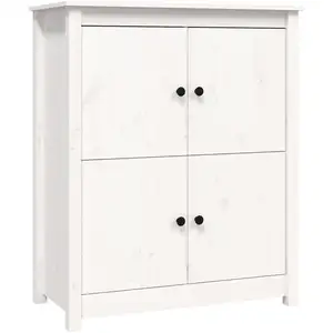 vidaXL Buffet Blanc 83x41,5x100 cm Bois massif de pin