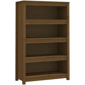 Comparateur de prix : vidaXL Bibliothèque Marron miel 80x35x126 cm Bois de pin massif