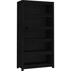 Comparateur de prix : vidaXL Bibliothèque Noir 80x35x154 cm Bois de pin massif