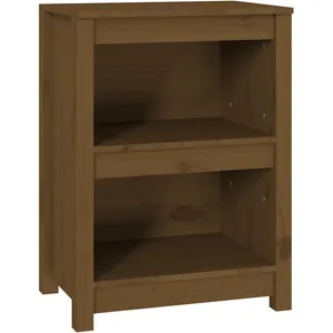 vidaXL Bibliothèque Marron miel 50x35x68 cm Bois de pin massif pas cher
