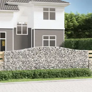 Comparateur de prix : vidaXL Paniers à gabions arqués 15 pcs 400x50x120/140 cm Fer galvanisé
