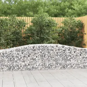 Comparateur de prix : vidaXL Paniers à gabions arqués 9 pcs 400x50x60/80 cm Fer galvanisé