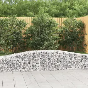 Comparateur de prix : vidaXL Paniers à gabions arqués 20 pcs 400x50x40/60 cm Fer galvanisé