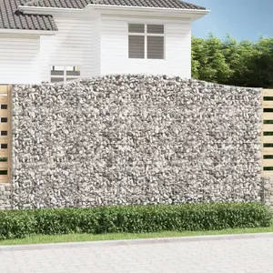 Comparateur de prix : vidaXL Paniers à gabions arqués 10 pcs 400x50x220/240 cm Fer galvanisé
