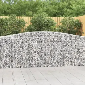 Comparateur de prix : vidaXL Paniers à gabions arqués 10 pcs 400x30x100/120 cm Fer galvanisé