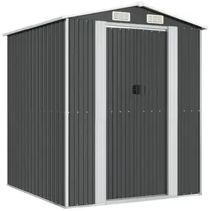 Comparateur de prix : vidaXL Abri de jardin Anthracite 192x191x223 cm Acier galvanisé