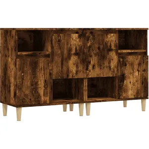 vidaXL Buffets 2 pcs chêne fumé 60x35x70 cm bois d'ingénierie pas cher