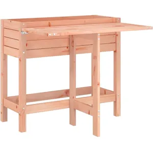 vidaXL Jardinière avec dessus de table pliable bois de Douglas massif pas cher