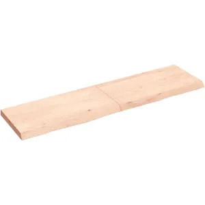 vidaXL Étagère murale 120x30x(2-4) cm bois de chêne massif non traité pas cher