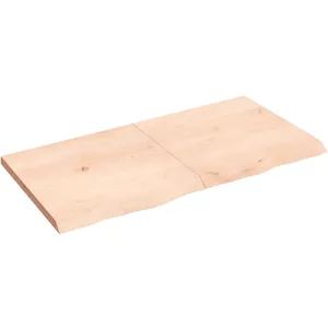 vidaXL Étagère murale 120x60x(2-4) cm bois de chêne massif non traité pas cher