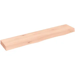 vidaXL Étagère murale 100x20x6 cm bois de chêne massif non traité pas cher