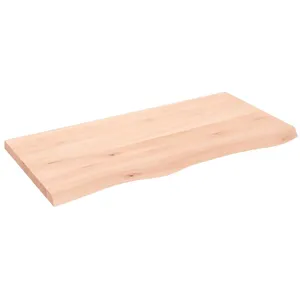 Comparateur de prix : vidaXL Étagère murale 100x50x(2-4) cm bois de chêne massif non traité