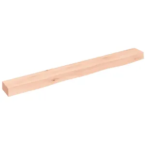 Comparateur de prix : vidaXL Étagère murale 100x10x6 cm bois de chêne massif non traité