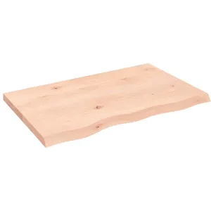 Comparateur de prix : vidaXL Étagère murale 80x50x(2-4)cm bois de chêne massif non traité