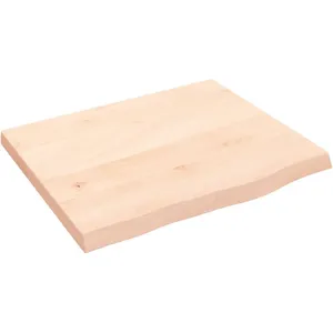 Comparateur de prix : vidaXL Étagère murale 60x50x(2-4) cm bois de chêne massif non traité