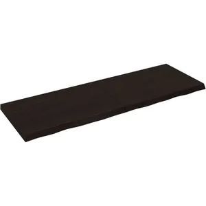 Comparateur de prix : vidaXL Étagère murale marron foncé bois chêne massif traité