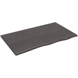 Comparateur de prix : vidaXL Étagère murale marron foncé 100x60x2cm bois chêne massif traité