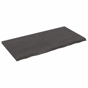 Comparateur de prix : vidaXL Étagère murale marron foncé bois chêne massif traité