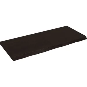 Comparateur de prix : vidaXL Étagère murale marron foncé bois chêne massif traité