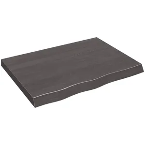 Comparateur de prix : vidaXL Étagère murale marron foncé bois chêne massif traité