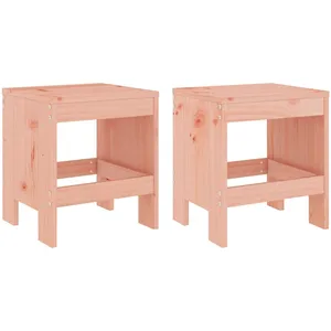 vidaXL Tabourets de jardin 2 pcs 40x36x45 cm bois massif Douglas pas cher