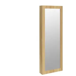 Comparateur de prix : vidaXL Armoire à bijoux avec miroir murale 37,5x10x106 cm